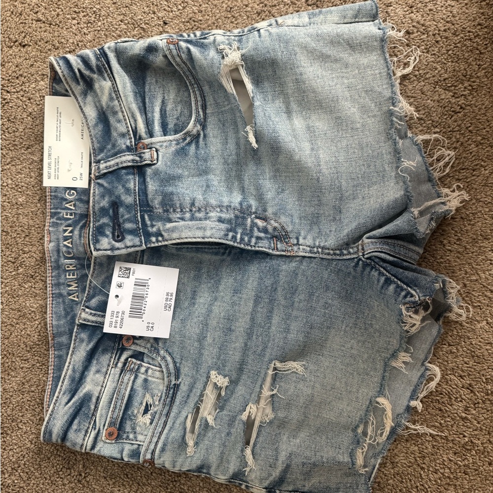 American Eagle Outfitters Light Blue Jean Shorts
